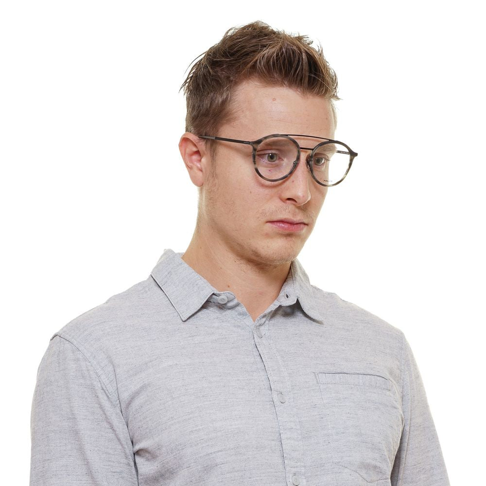 Monturas ópticas para hombre de color gris policía