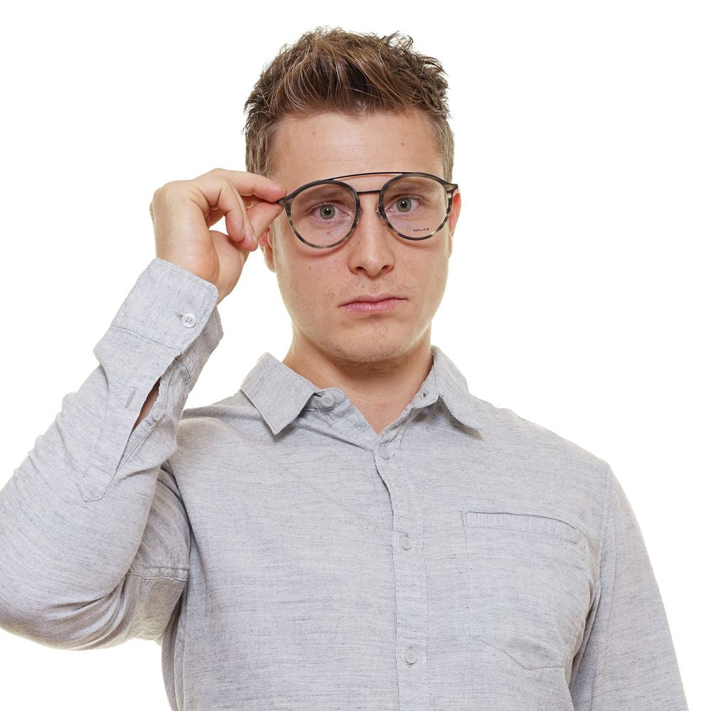 Monturas ópticas para hombre de color gris policía