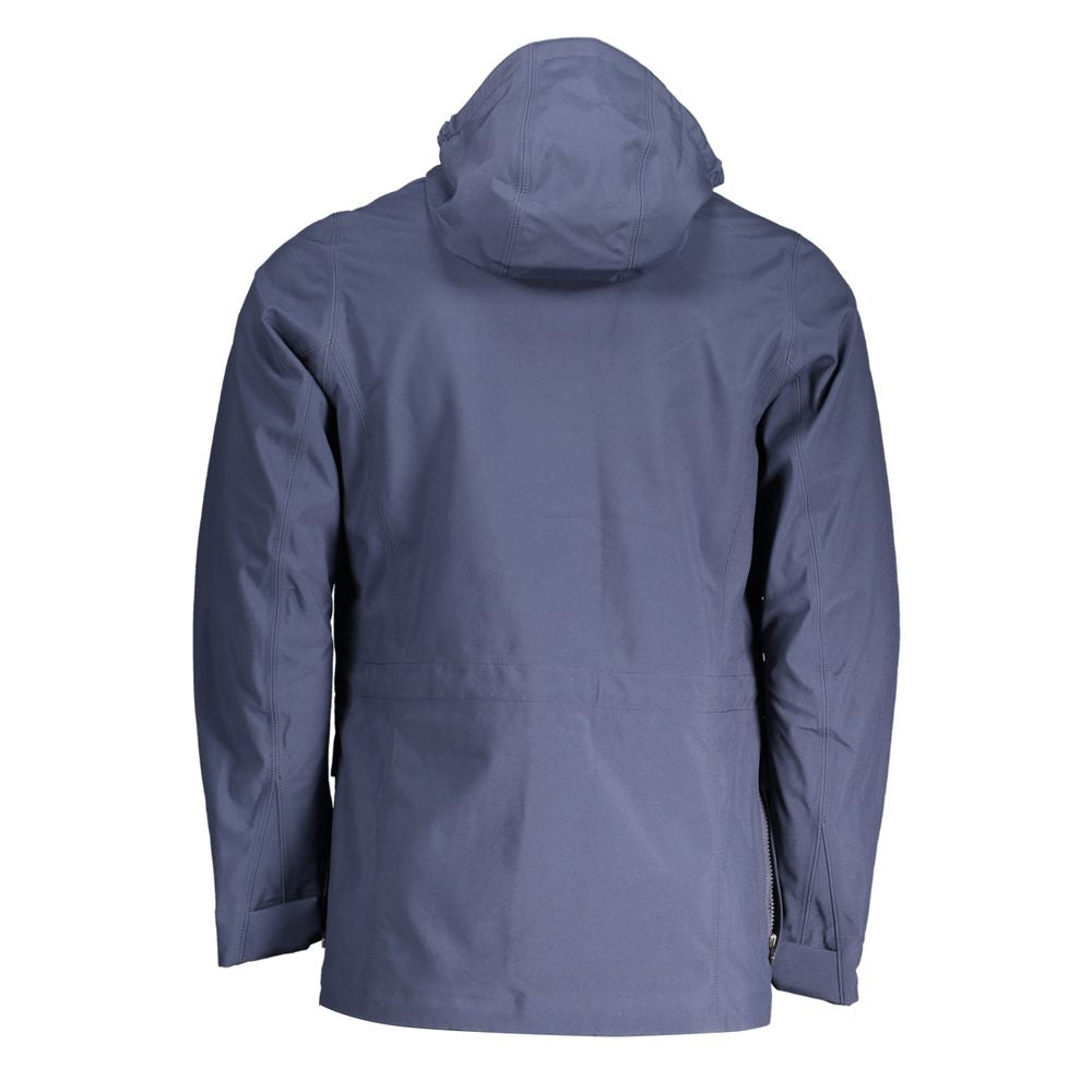 Chaqueta de poliéster azul K-WAY
