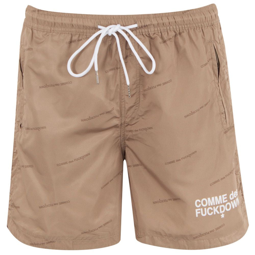 Traje de baño de poliéster beige Comme Des Fuckdown