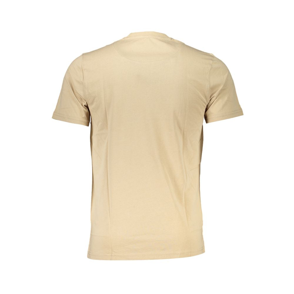 Camiseta de algodón beige Harmont & Blaine