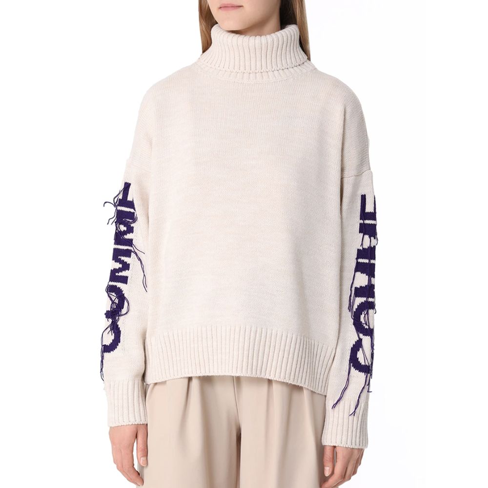 Suéter acrílico beige de Comme Des Fuckdown
