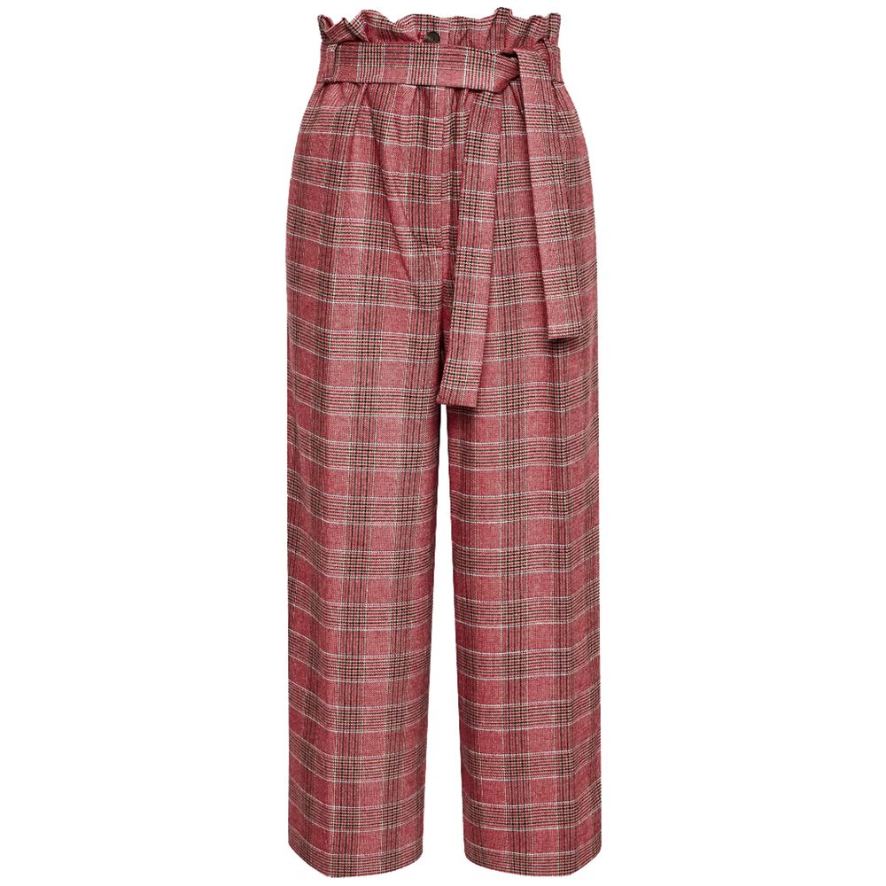 Pantalones vaqueros y pantalón de poliéster rojo PINKO