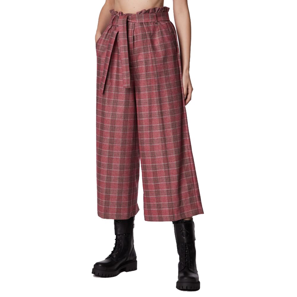 Pantalones vaqueros y pantalón de poliéster rojo PINKO