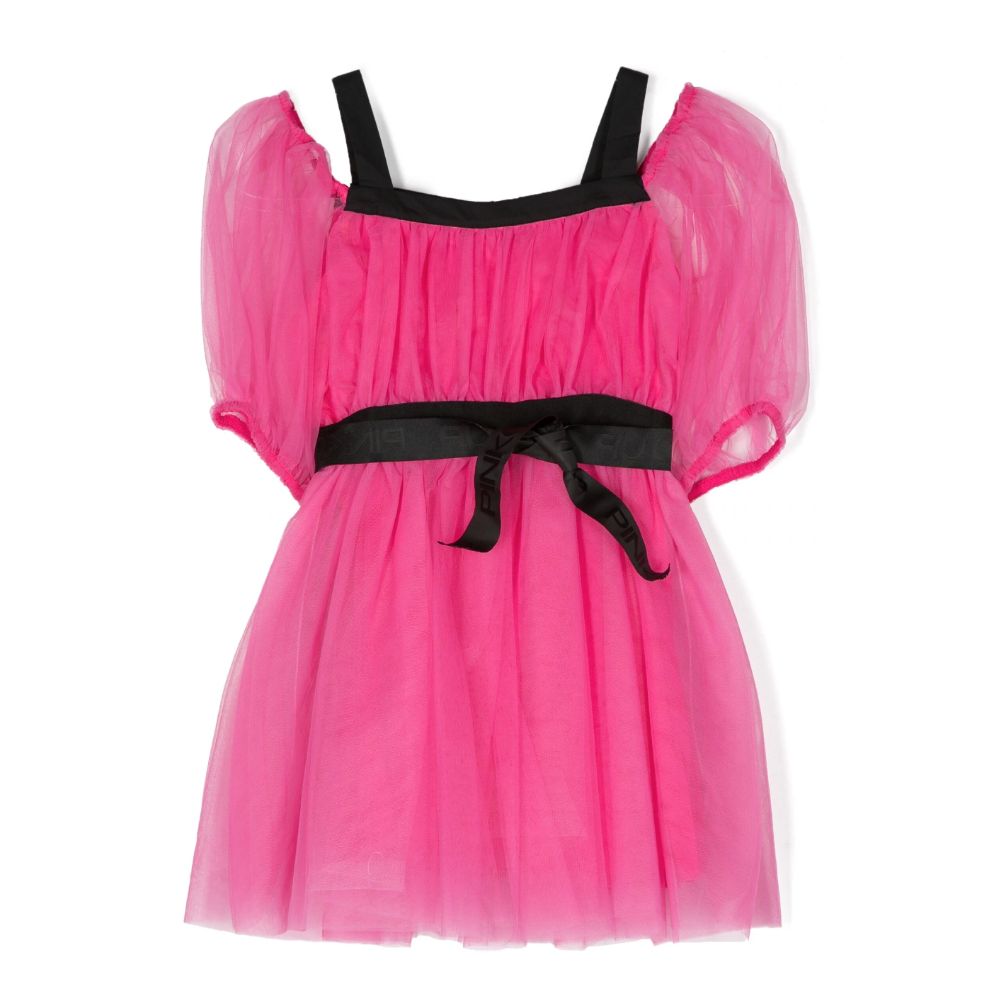 Vestido de nailon fucsia de PINKO