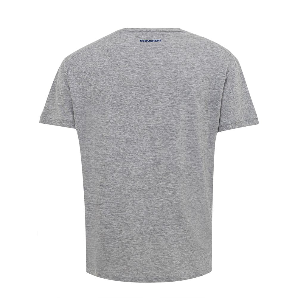 Camiseta de algodón gris Dsquared²