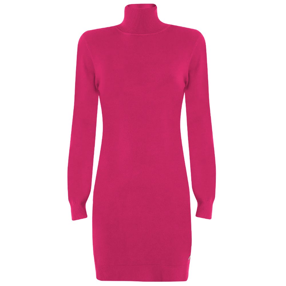 Yes Zee Vestido de viscosa fucsia
