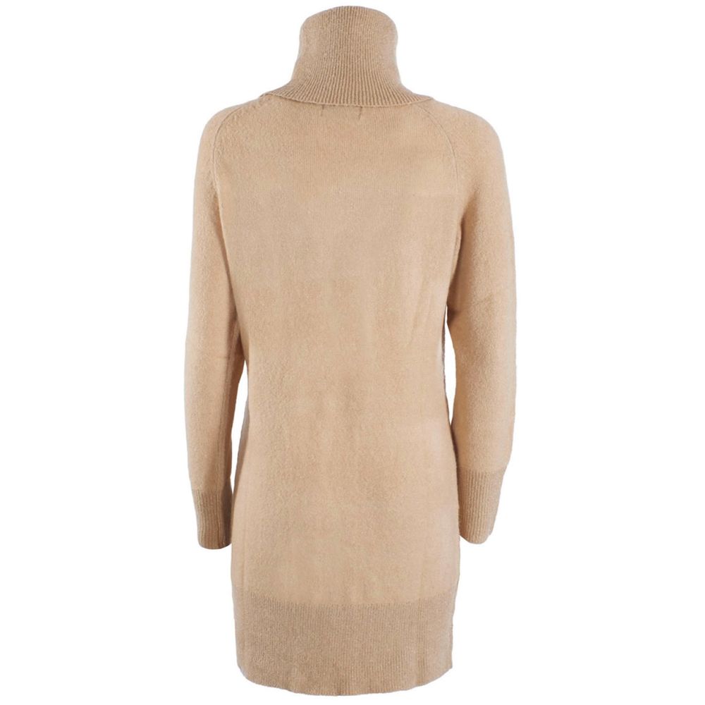 Yes Zee Vestido de viscosa beige