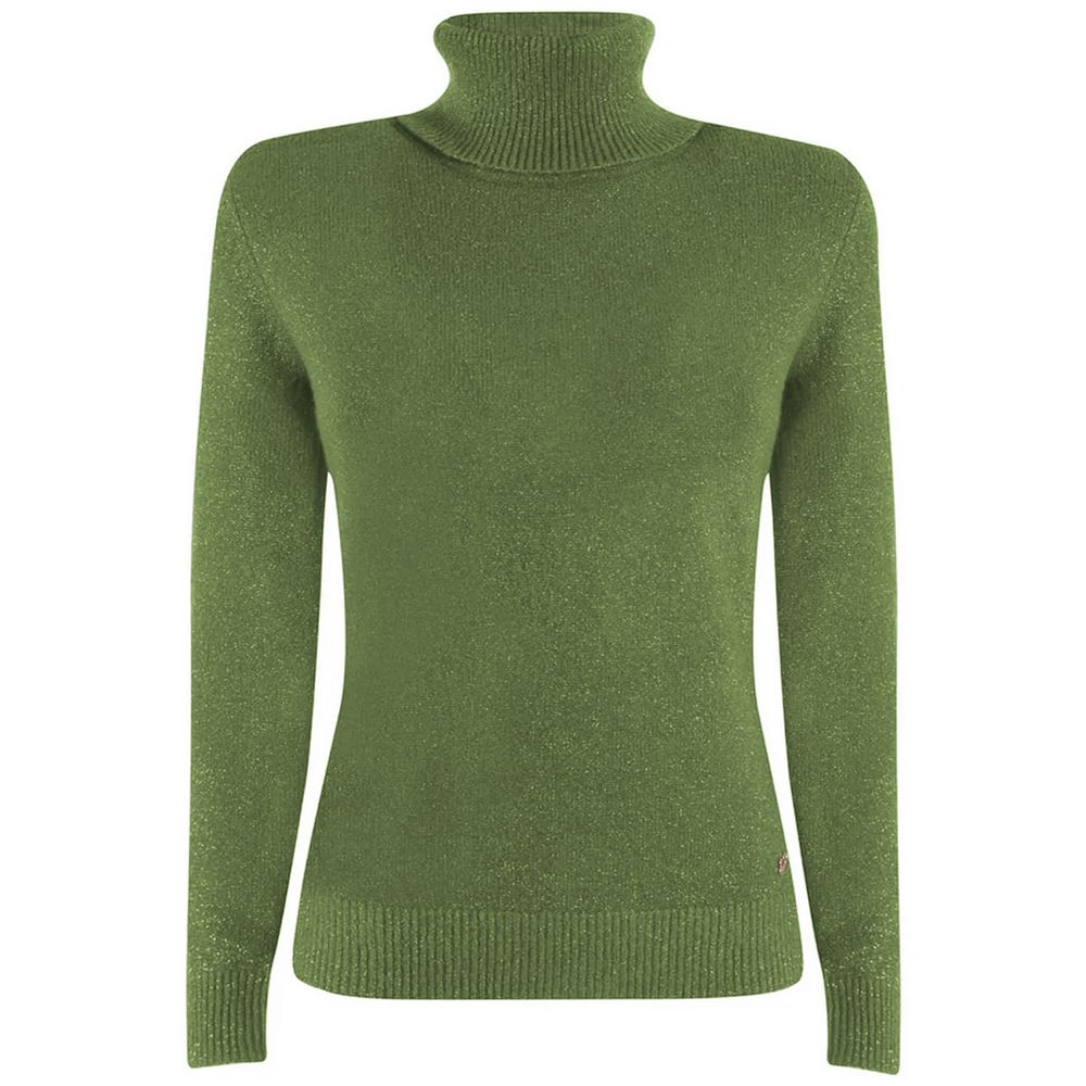 Suéter de viscosa verde Yes Zee