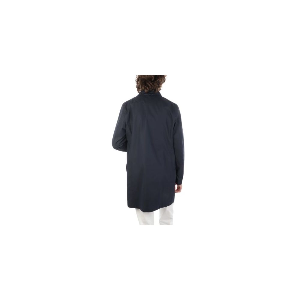 Chaqueta de algodón azul Aquascutum