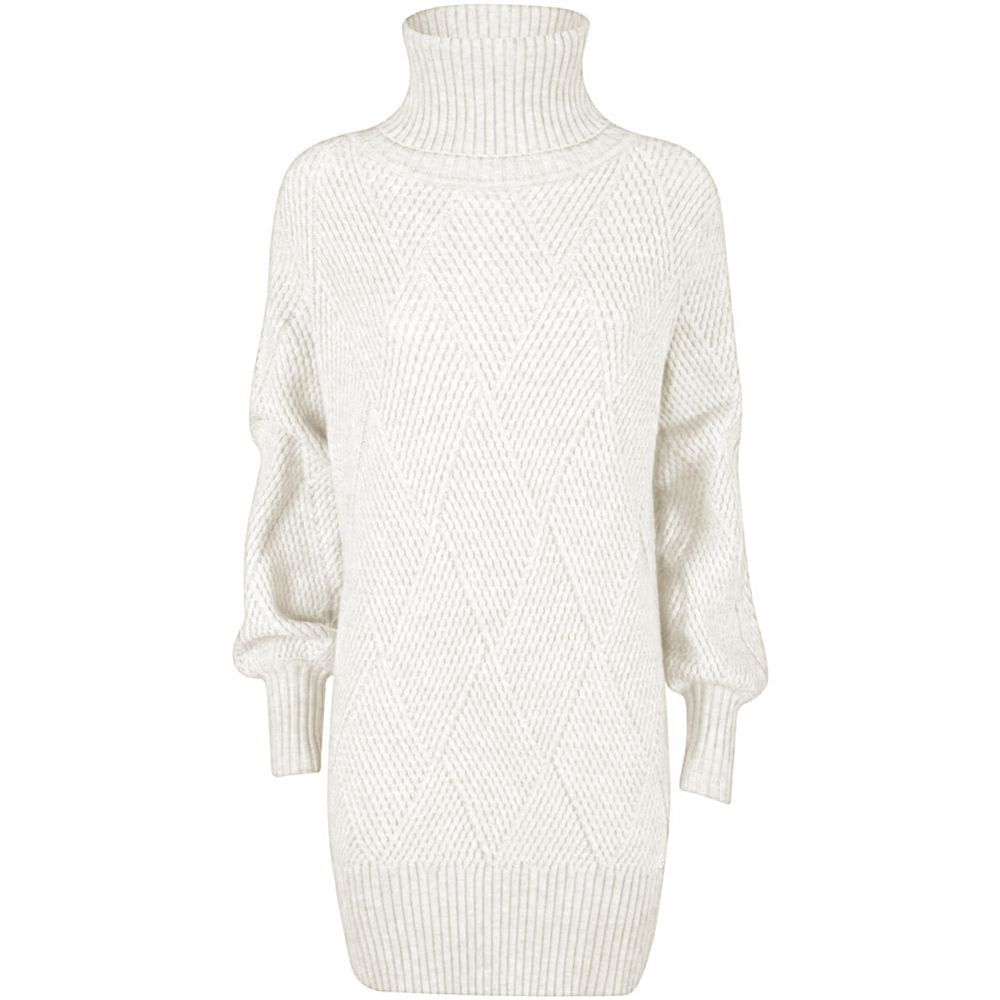 Yes Zee Vestido acrílico blanco