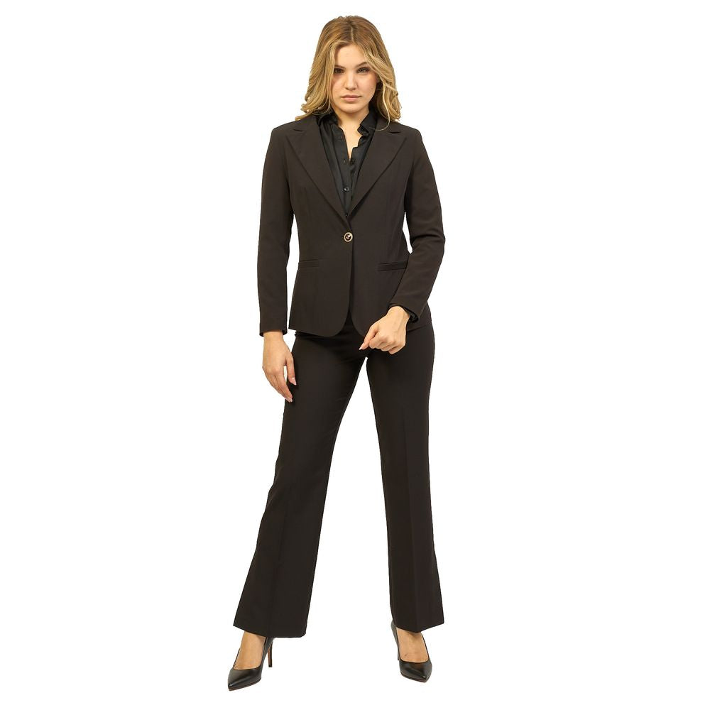Sí Zee Trajes y chaqueta de poliéster negro
