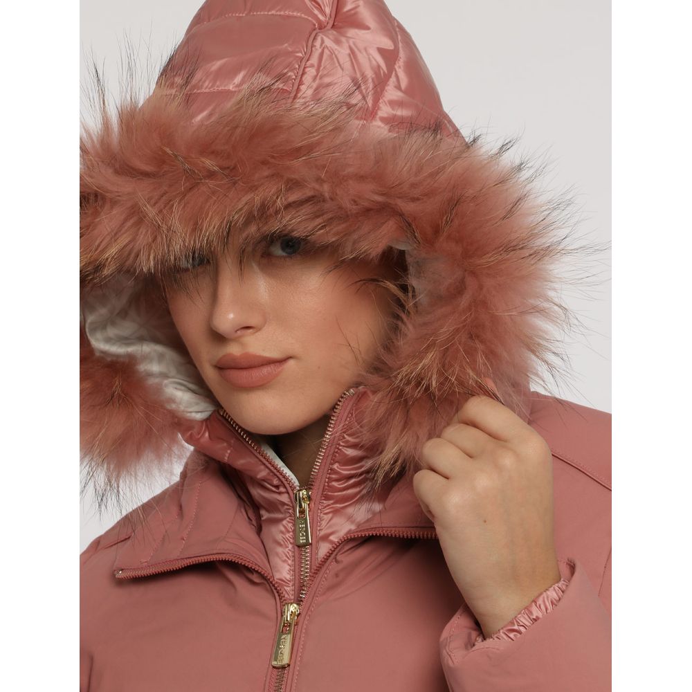 Chaquetas y abrigos de nailon rosa Yes Zee