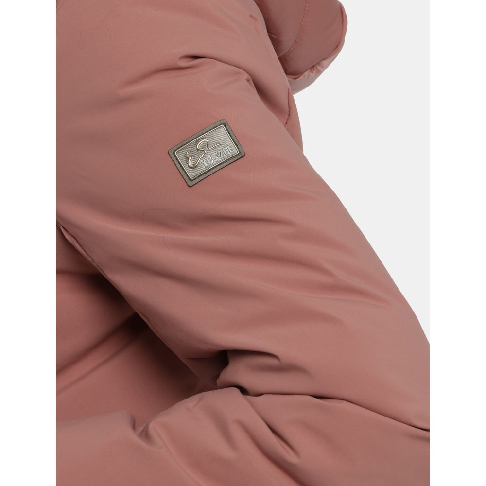 Chaquetas y abrigos de nailon rosa Yes Zee