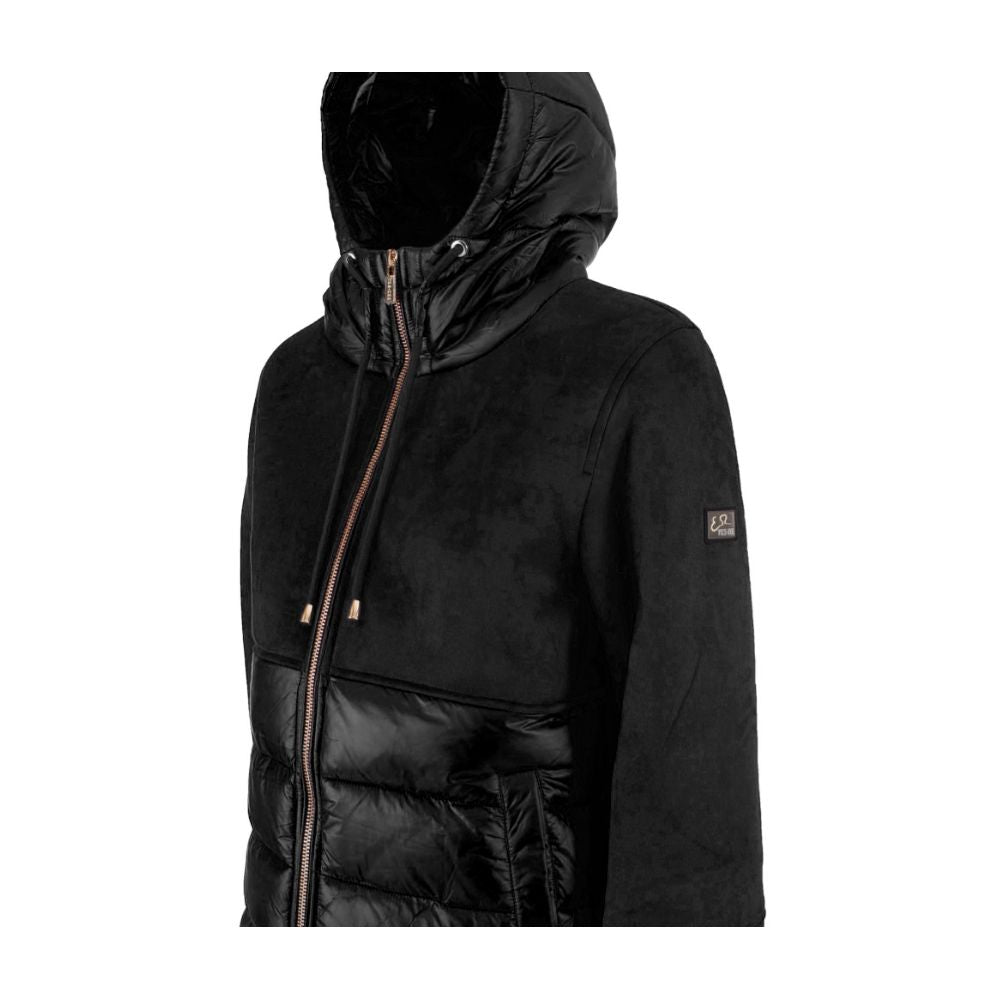 Chaquetas y abrigos de nailon negros Yes Zee