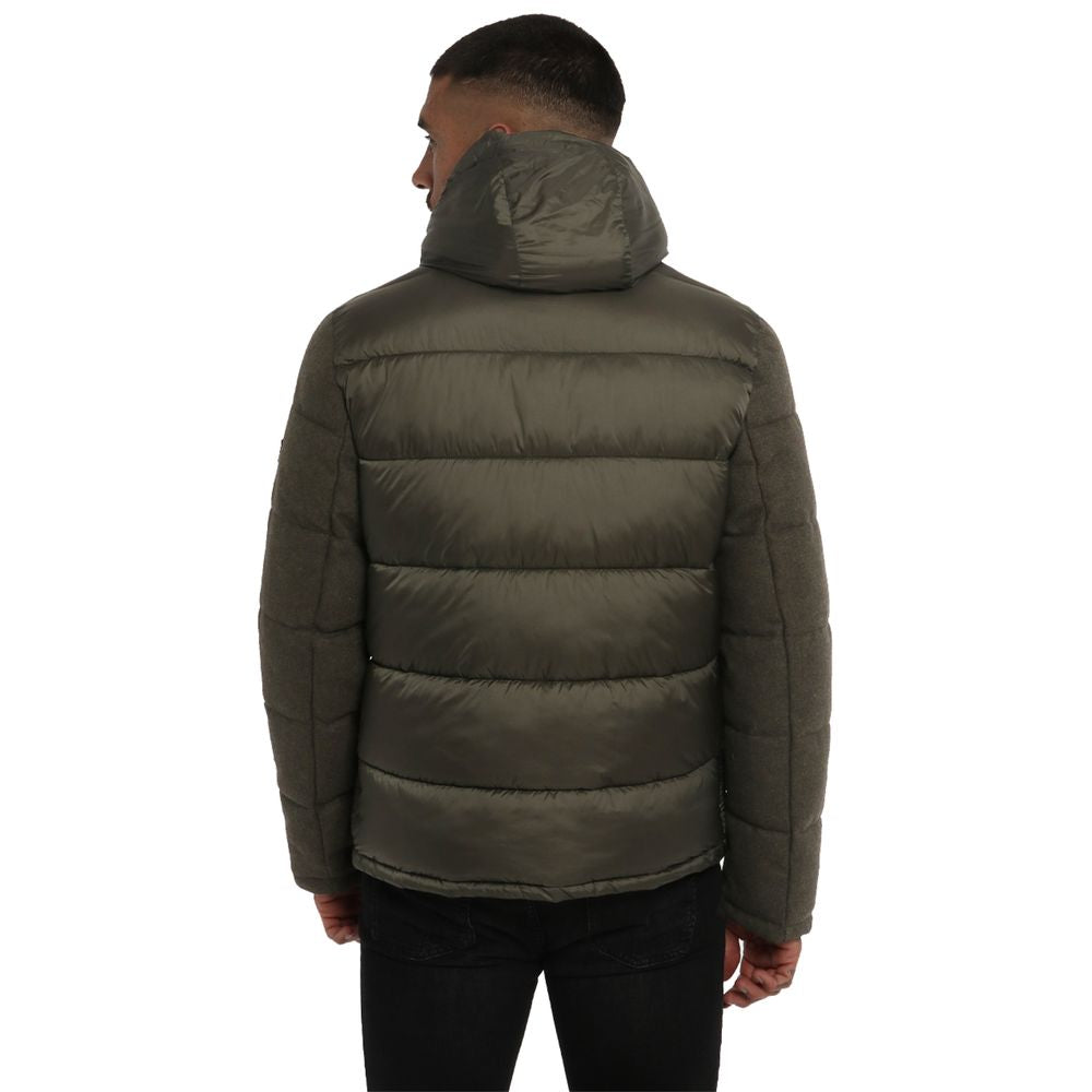 Chaqueta de poliéster verde Yes Zee