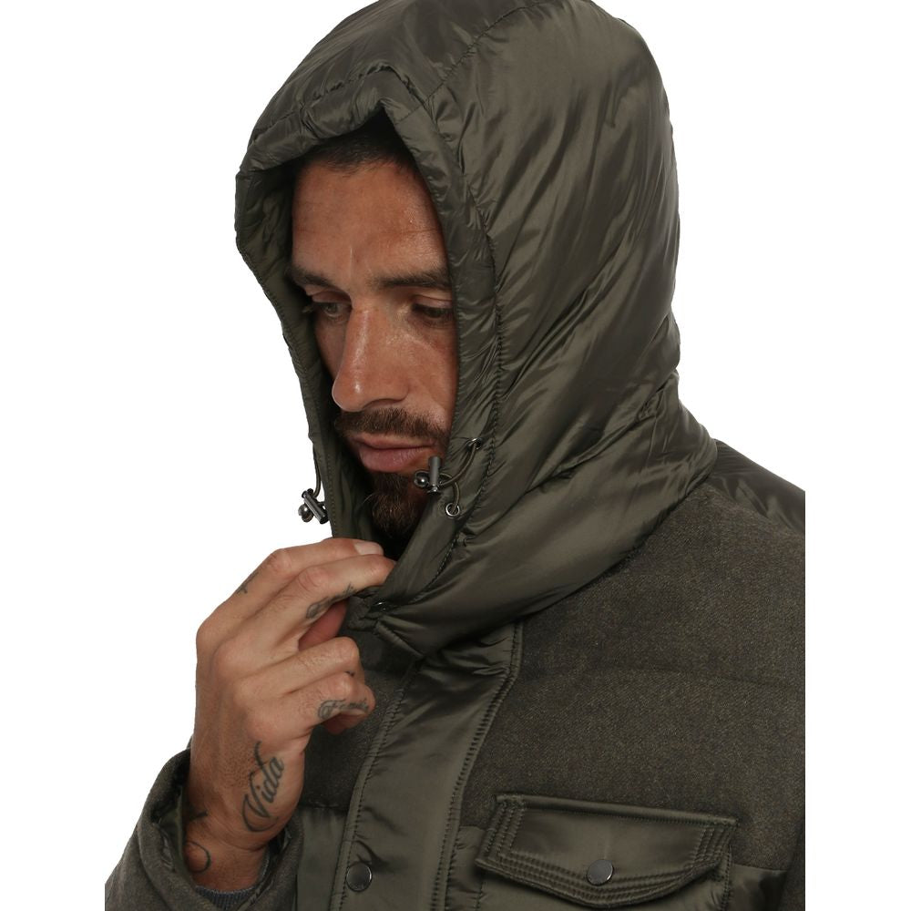 Chaqueta de poliéster verde Yes Zee