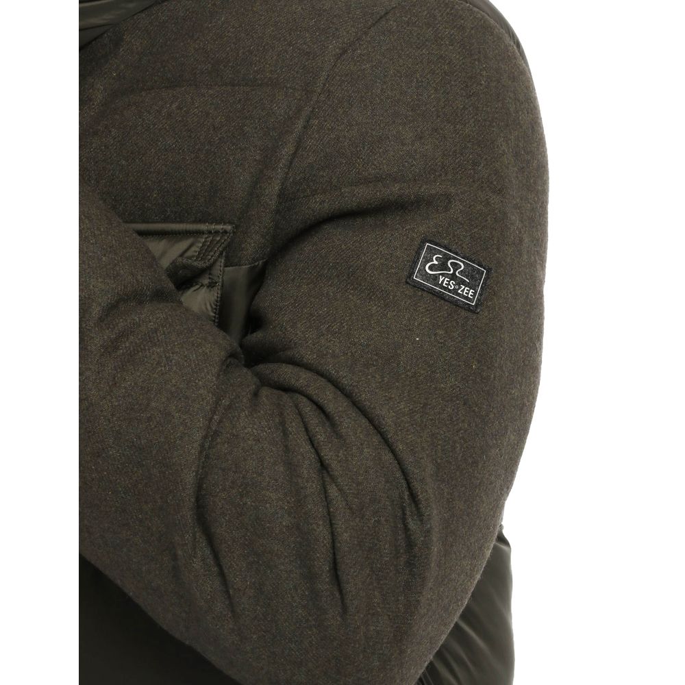 Chaqueta de poliéster verde Yes Zee