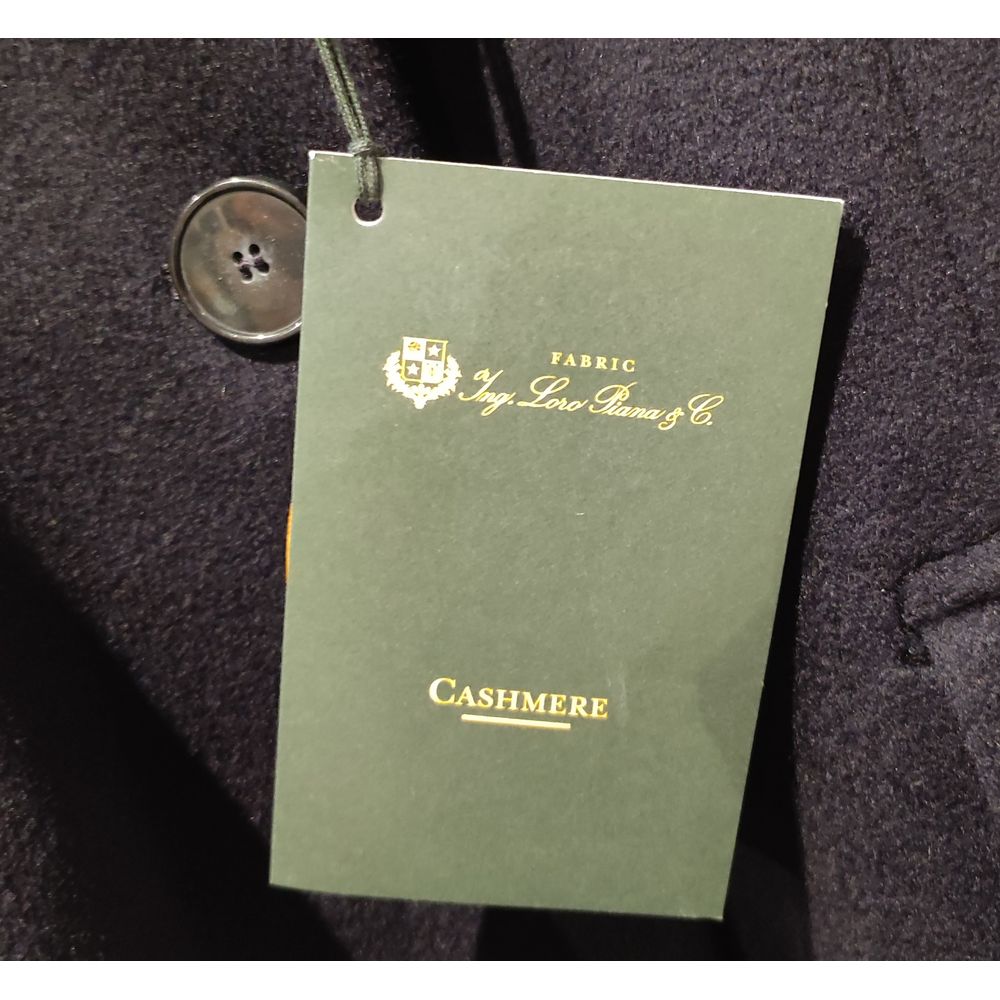 Chaquetas y abrigos de cachemira azul fabricados en Italia