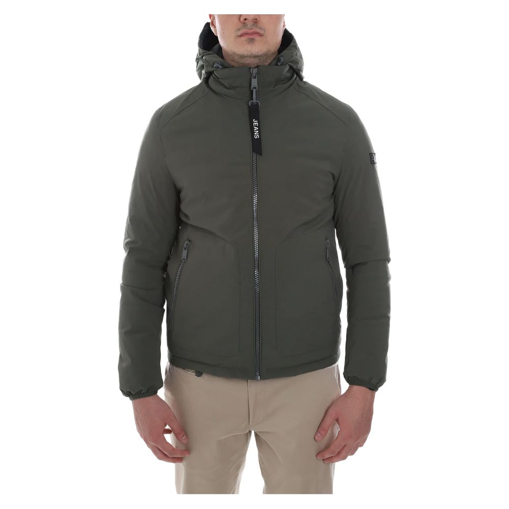 Chaqueta de poliéster verde Yes Zee