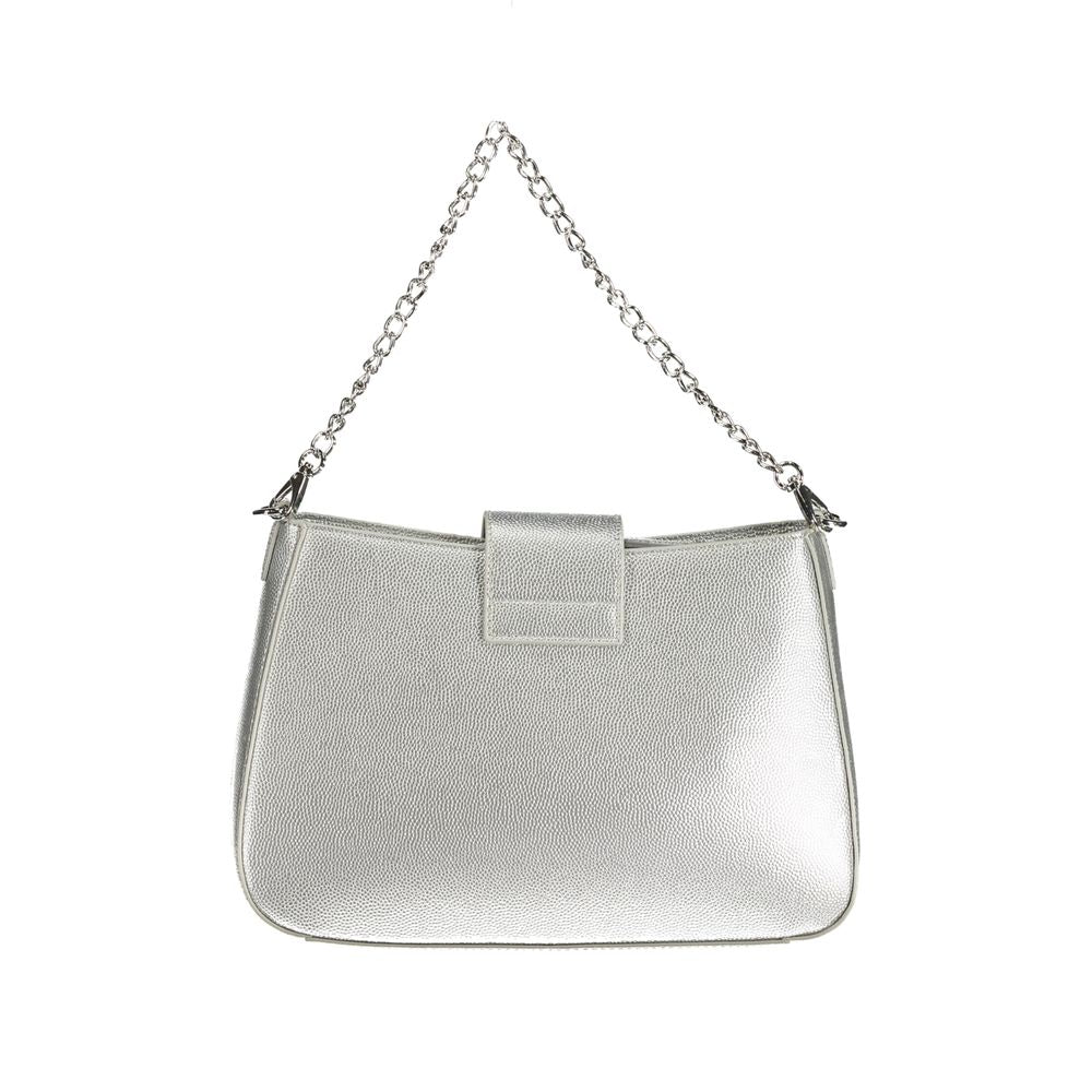 Bolso de mano de polietileno plateado de Valentino Bags