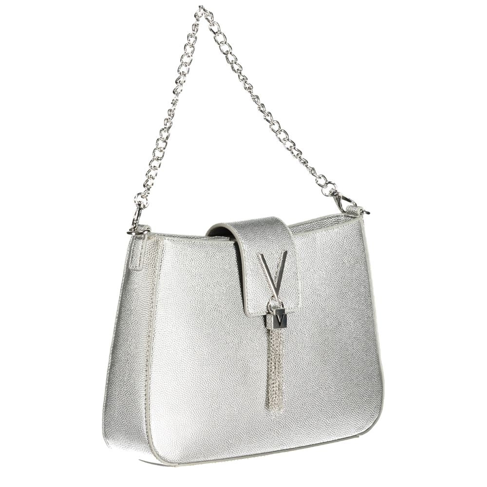 Bolso de mano de polietileno plateado de Valentino Bags