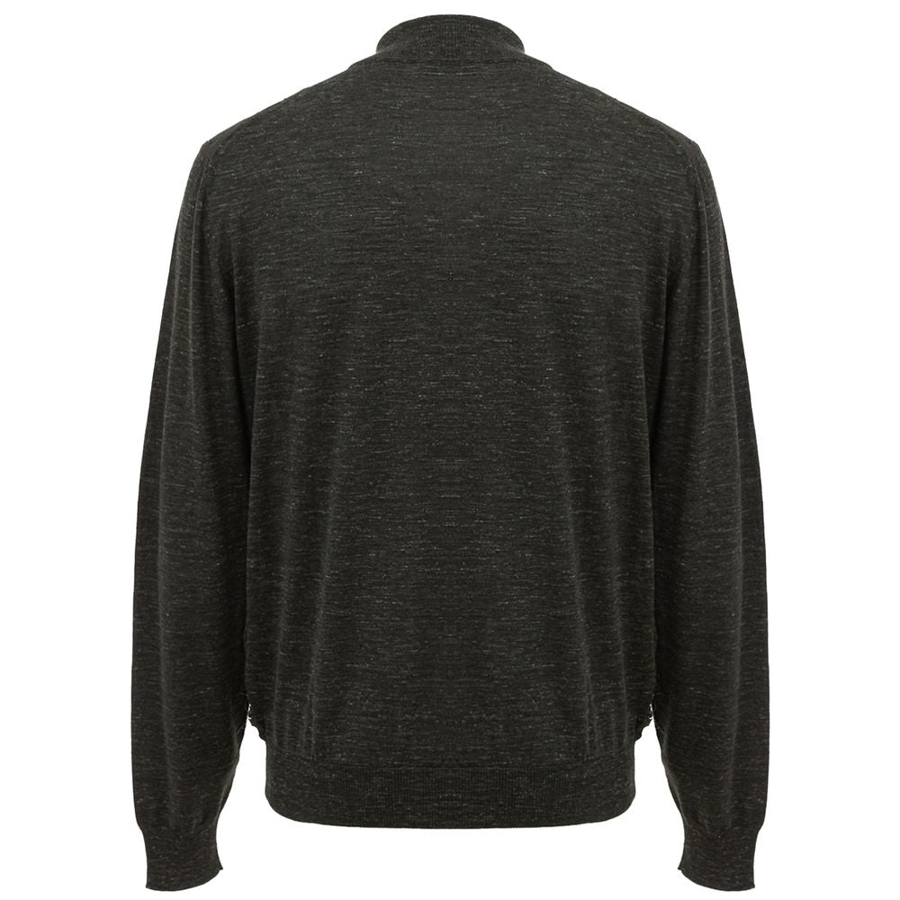 Polo de lana verde Brioni