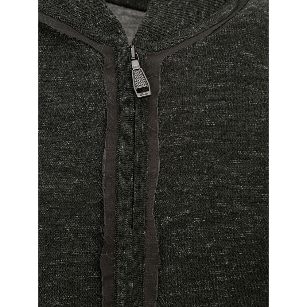 Polo de lana verde Brioni