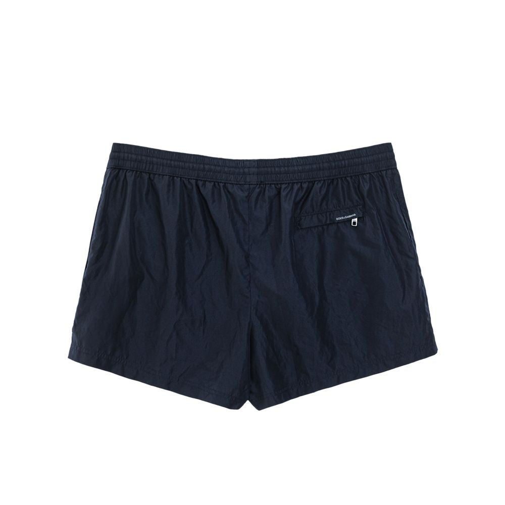 Traje de baño de poliéster azul Dolce & Gabbana