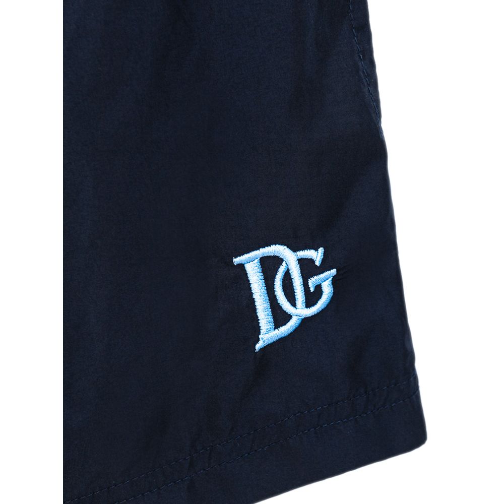 Traje de baño de poliéster azul Dolce & Gabbana