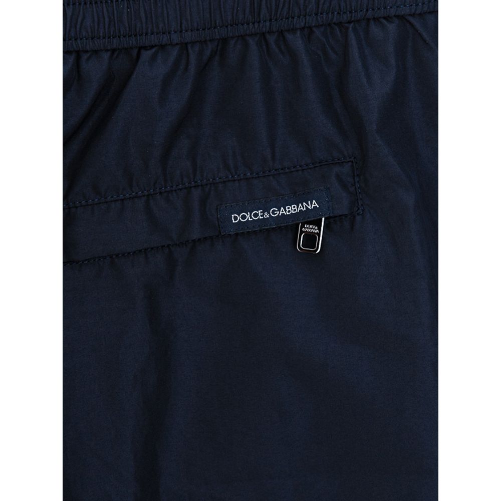 Traje de baño de poliéster azul Dolce & Gabbana