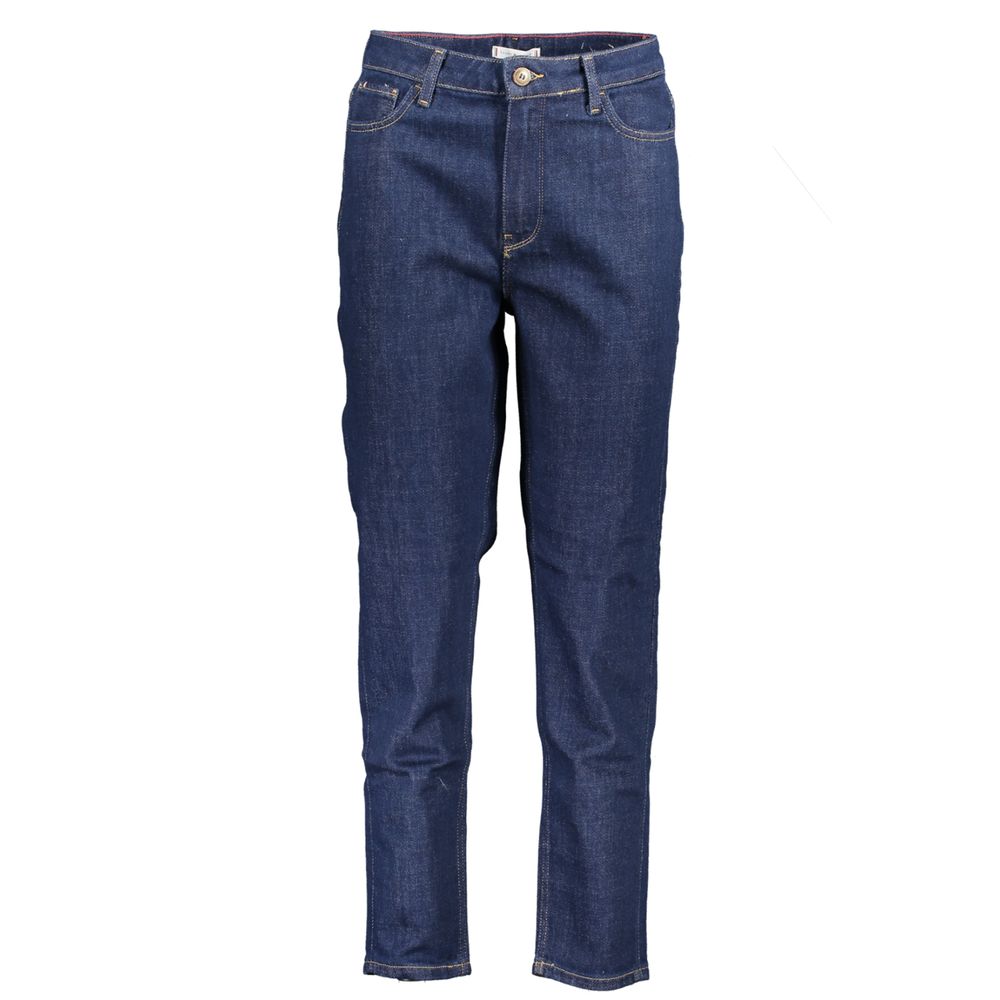 Pantalones y vaqueros de algodón azul Tommy Hilfiger