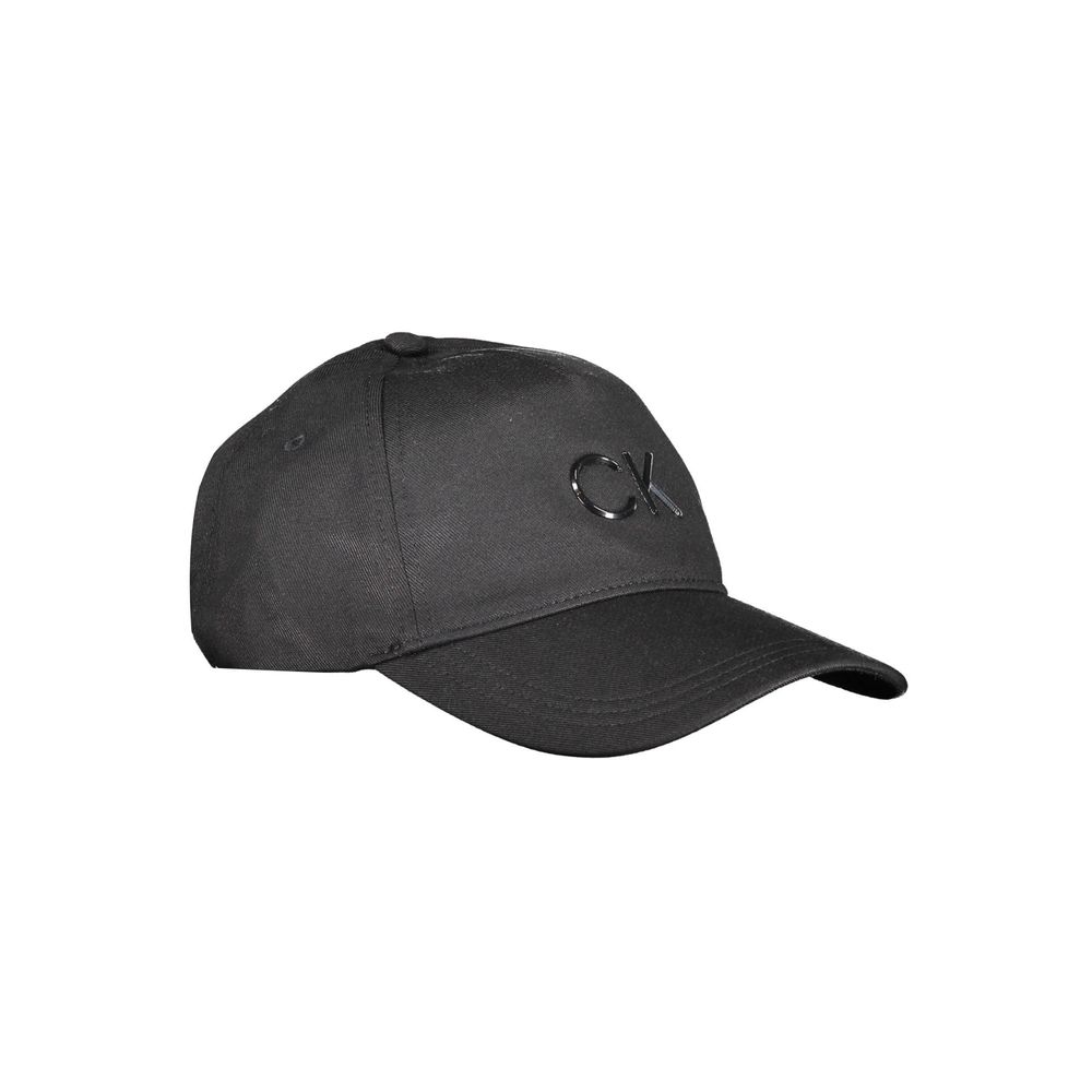 Gorra de algodón negra de Calvin Klein