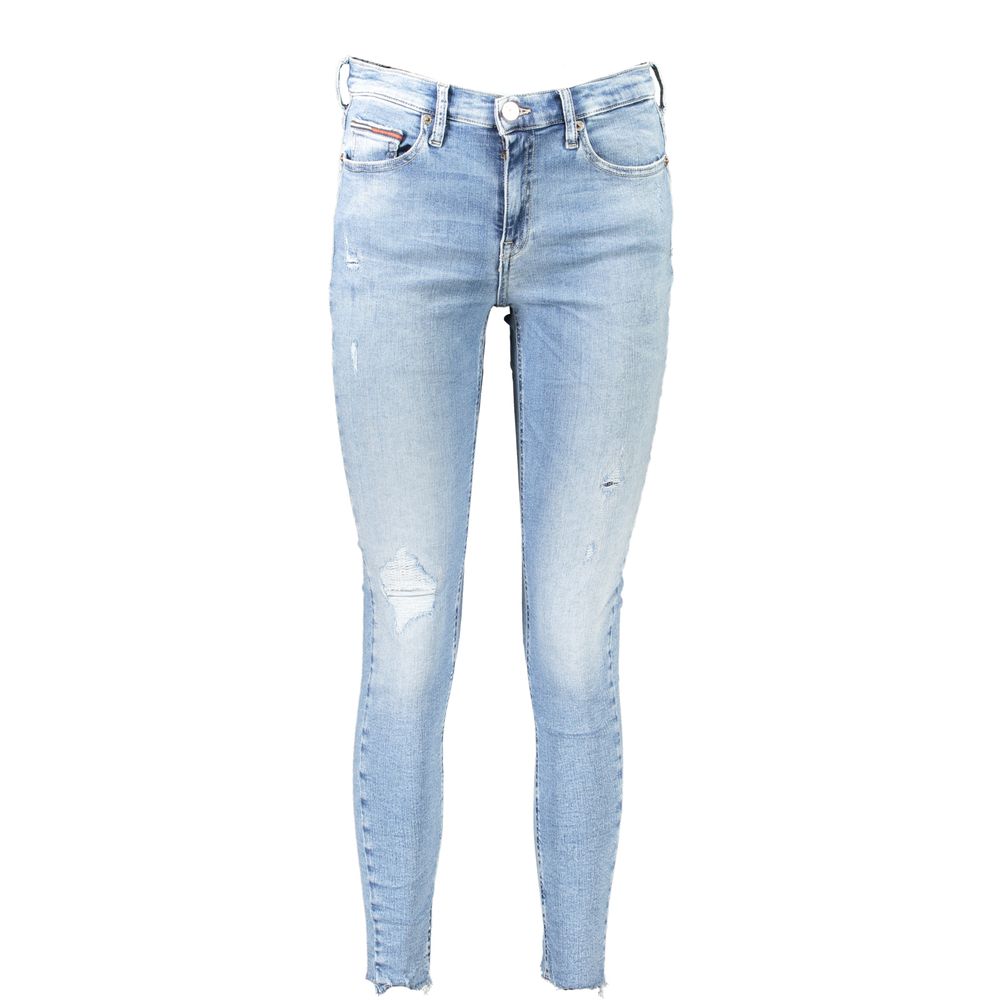 Pantalones y vaqueros de algodón azul claro de Tommy Hilfiger