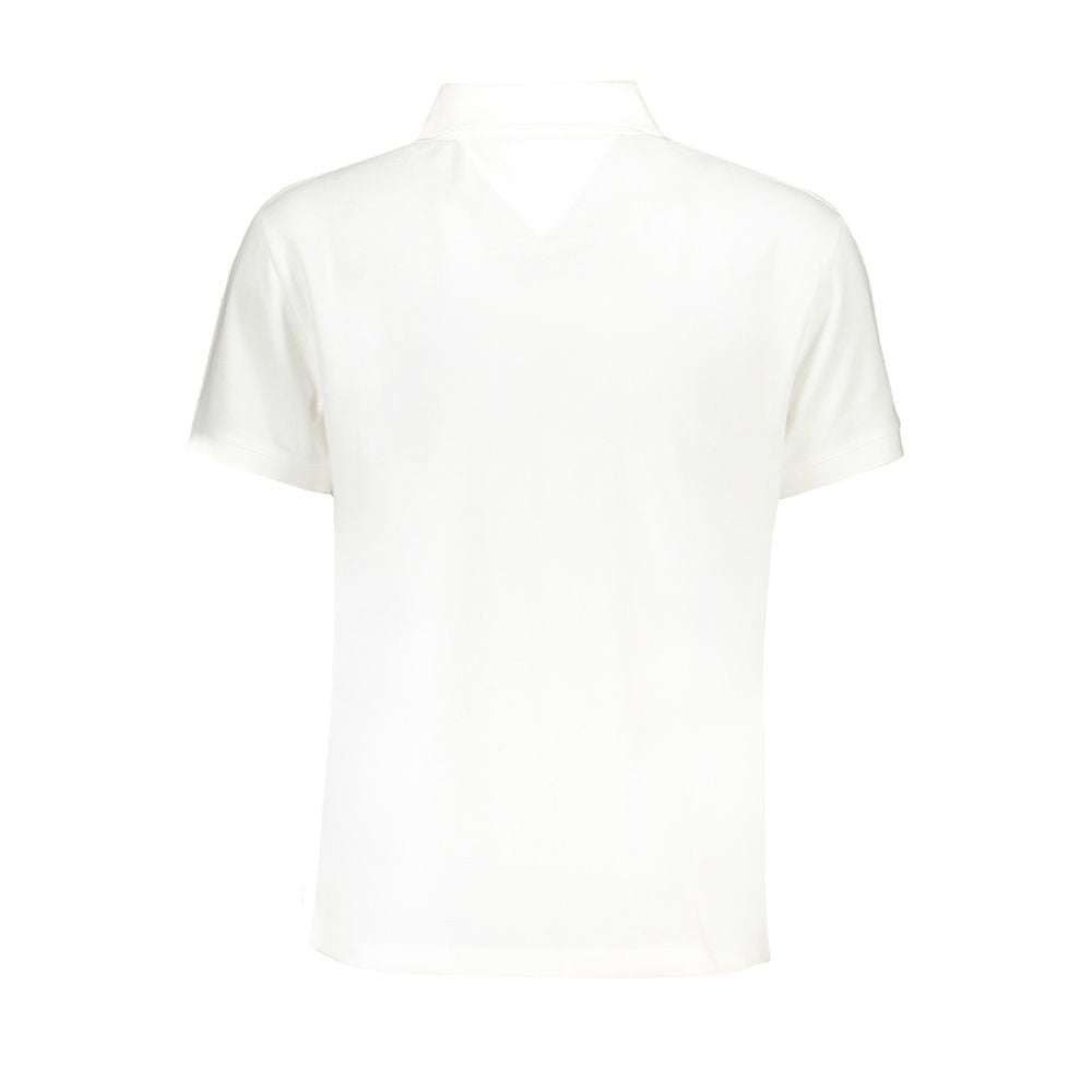 Polo de algodón blanco de Tommy Hilfiger