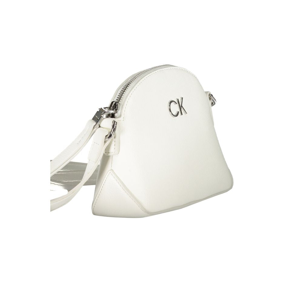Bolso de mano Calvin Klein de polietileno blanco