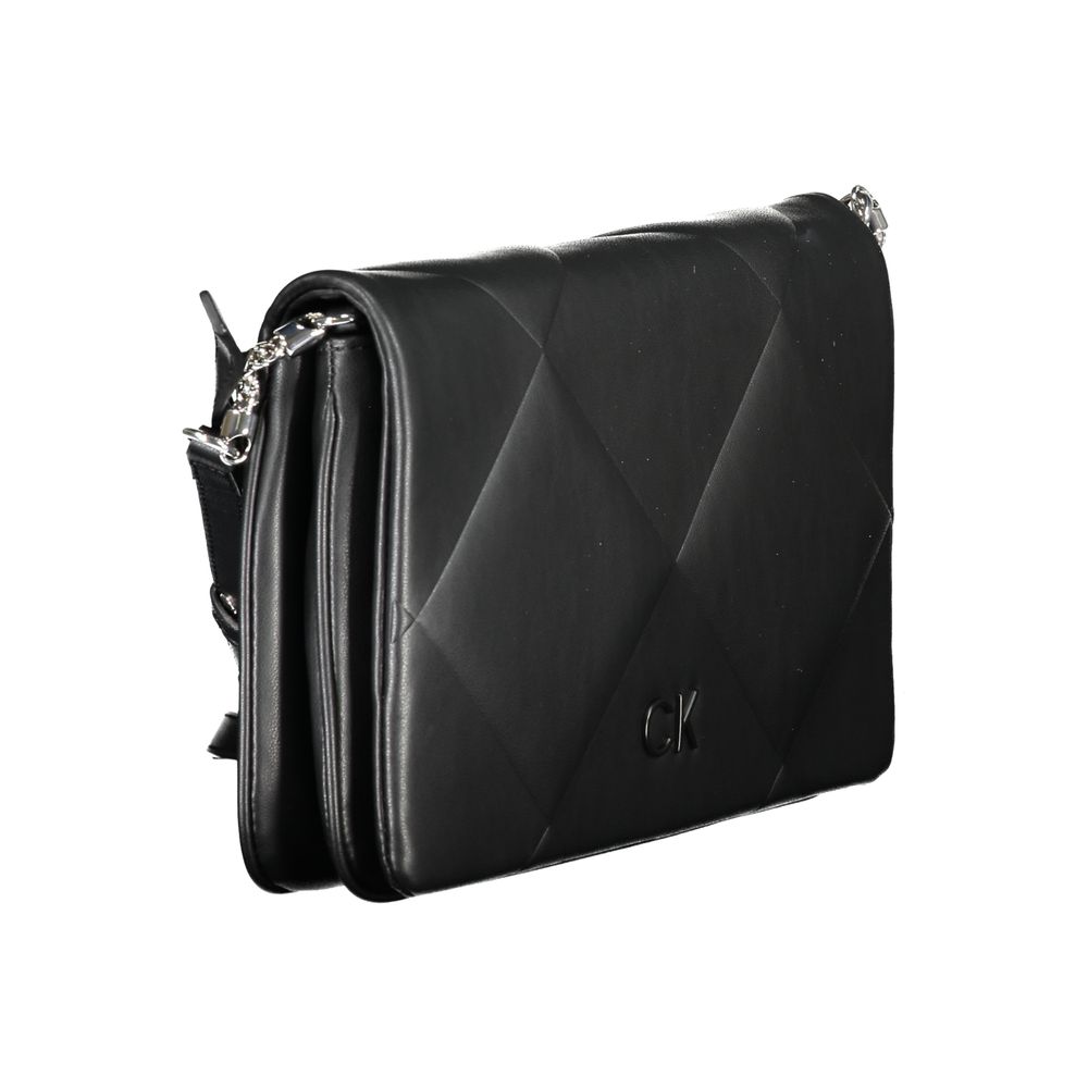 Bolso de mano de algodón negro de Calvin Klein