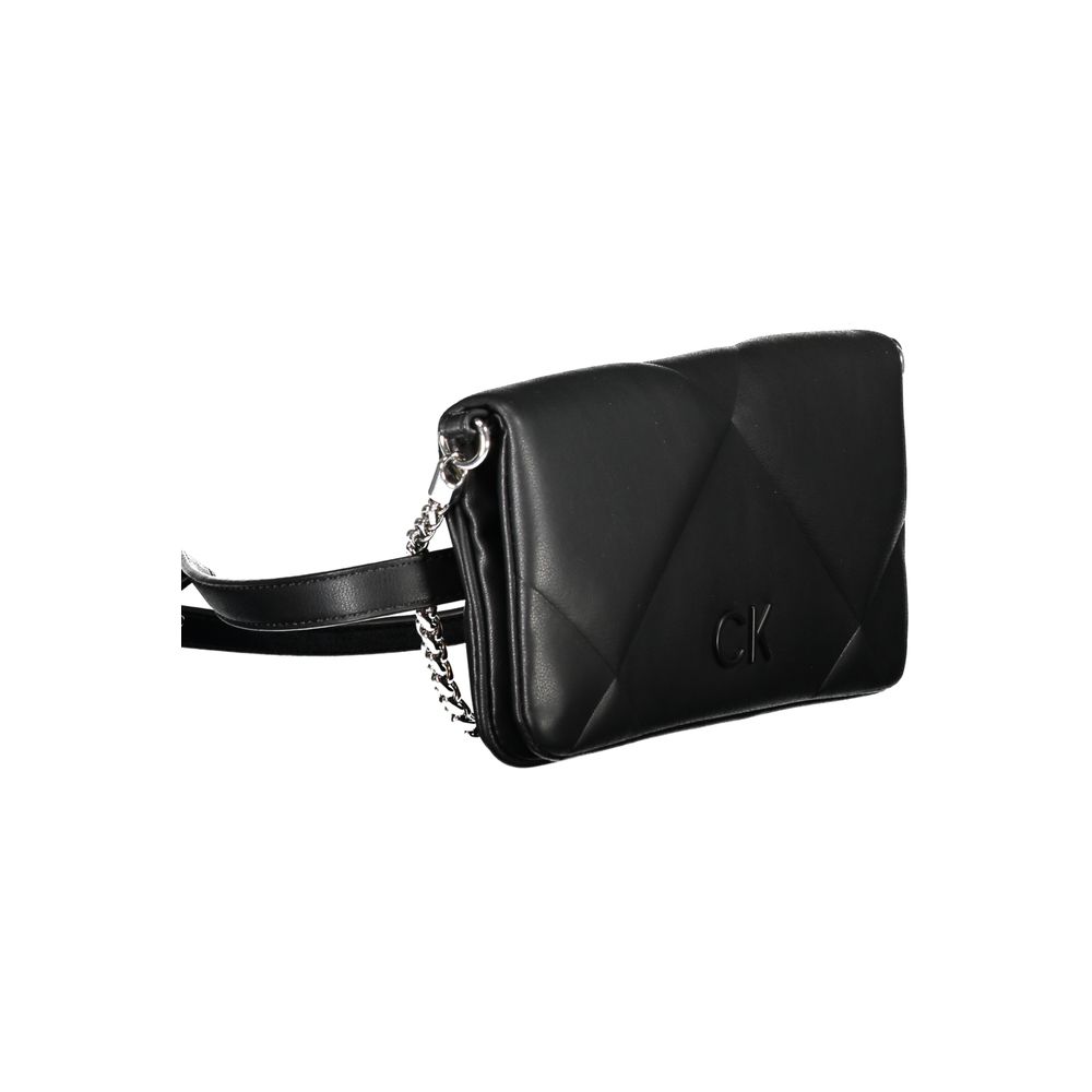 Bolso de mano de algodón negro de Calvin Klein