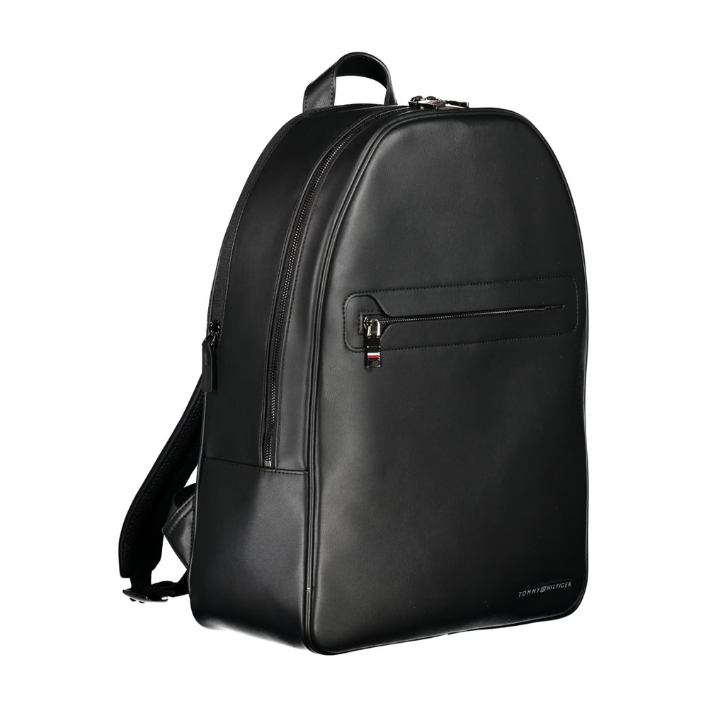 Mochila Tommy Hilfiger de poliéster negra