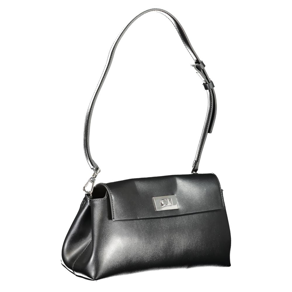Bolso de mano de poliéster negro de Calvin Klein