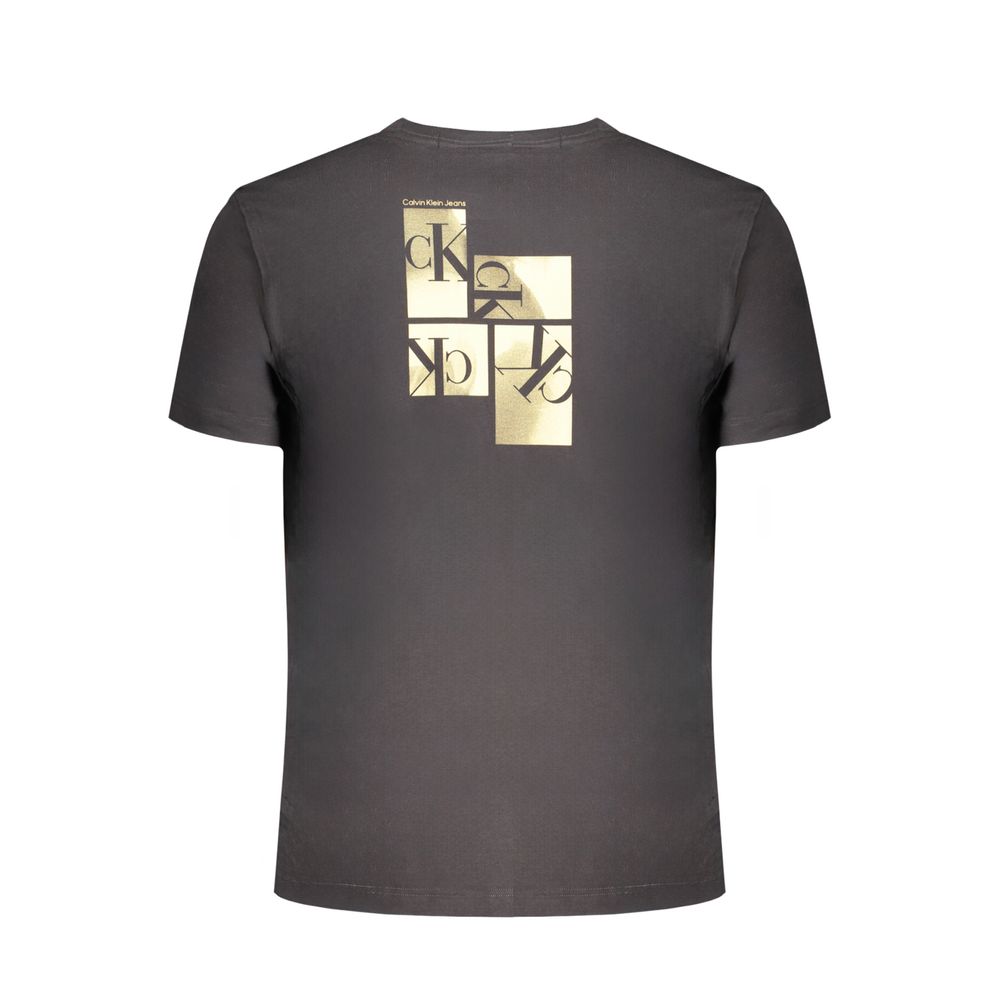 Camiseta de algodón negra de Calvin Klein