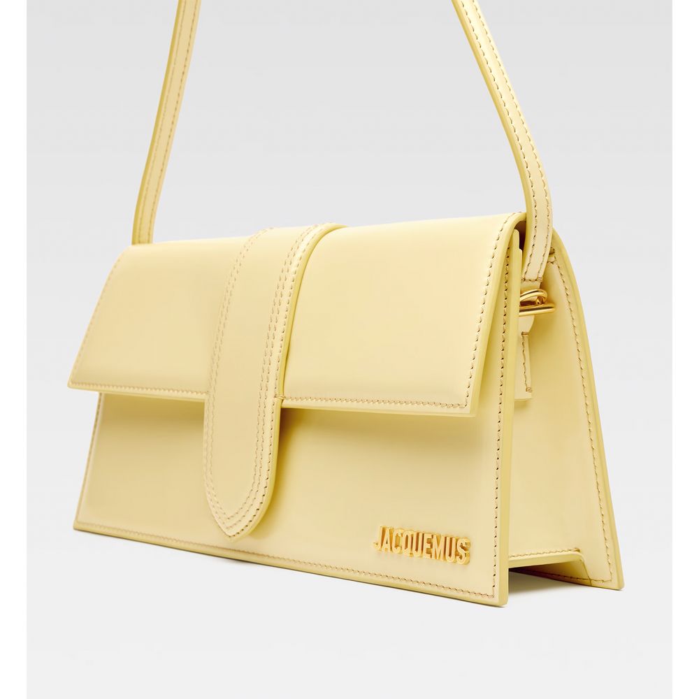 Bolso de mano de piel amarilla de Jacquemus
