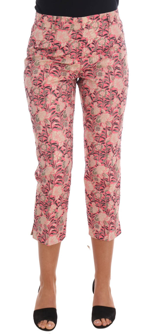 Pantalones elegantes con brocado floral de Dolce & Gabbana