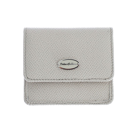 Estuche para preservativos de cuero blanco elegante de Dolce & Gabbana