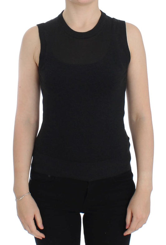 Chaleco elegante sin mangas negro Dolce & Gabbana