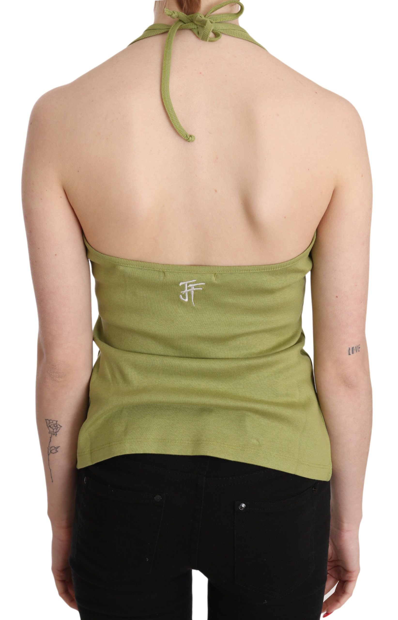 Camiseta sin mangas informal elegante con cuello halter de GF Ferre