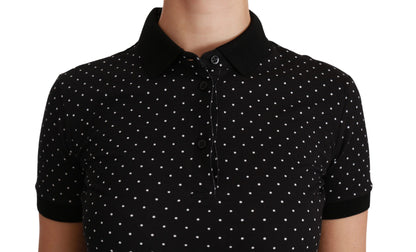 Polo elegante de lunares negros de Dolce &amp; Gabbana