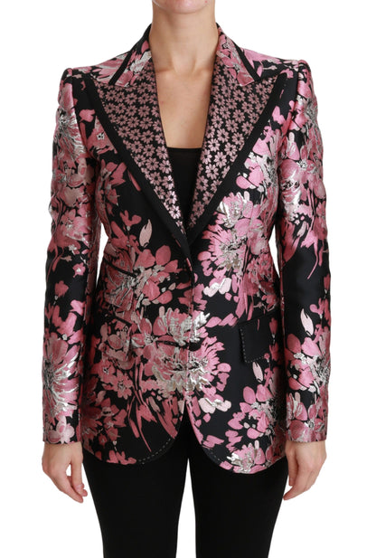 Blazer elegante con estampado floral en jacquard de Dolce &amp; Gabbana