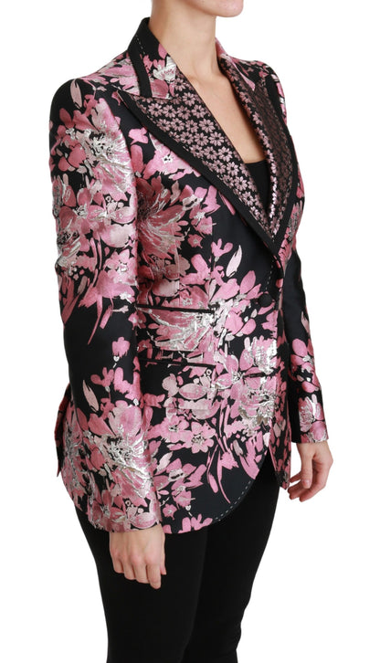 Blazer elegante con estampado floral en jacquard de Dolce &amp; Gabbana