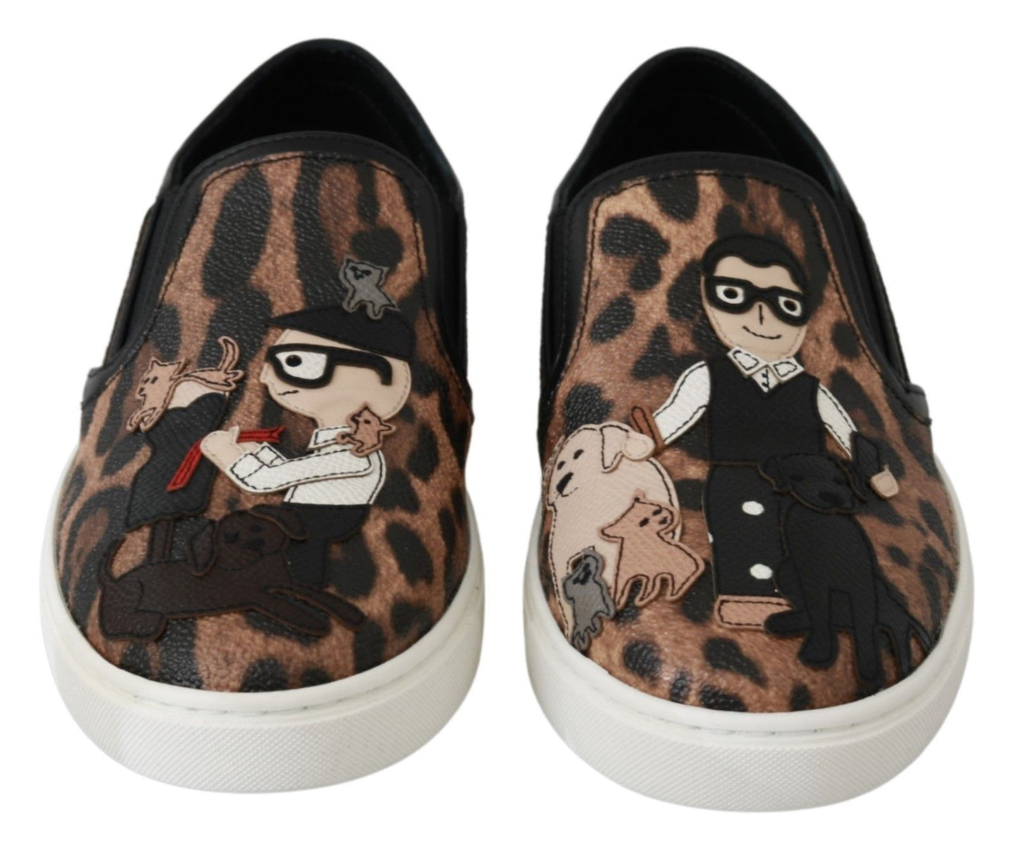 Mocasines elegantes con estampado de leopardo de Dolce &amp; Gabbana para una comodidad elegante